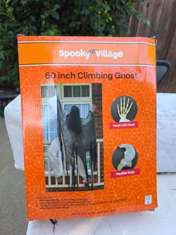 Spooky Village 60 Inch Climbing Ghost Decoration