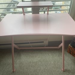 pink desk