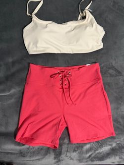 Crop Top and Shorts Two-Piece Set
