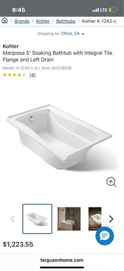 Kohler Tub Half Off
