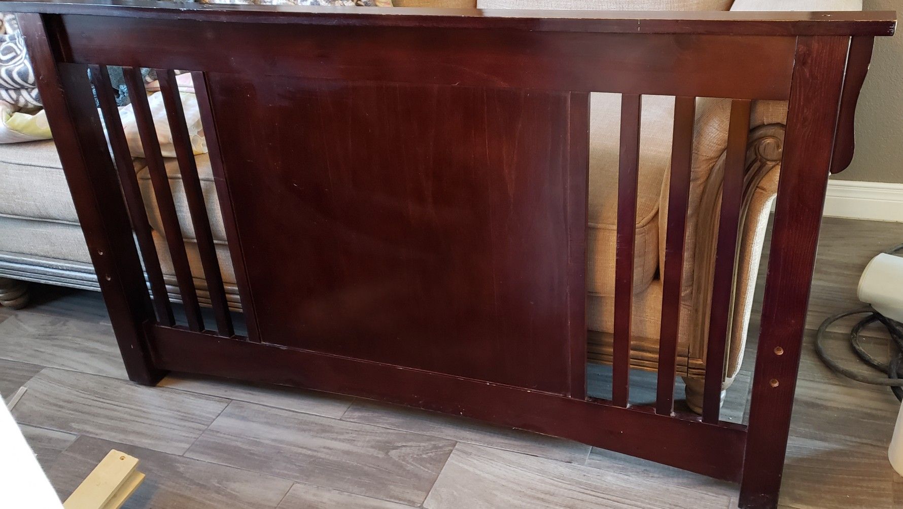 2 twin bed frames (1 twin mattress) & 1 full bed frame