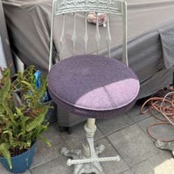 Vintage Cast Iron Swivel Barstools