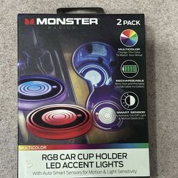 Car cupholder LED lights