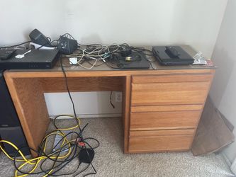 Solid oak desk