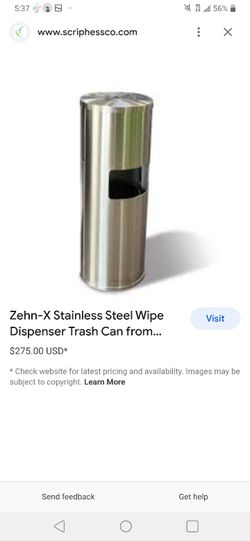 Wipe Holder With Trash Can
