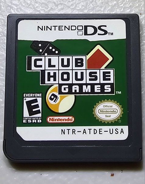 Clubhouse Games for Nintendo DS - club house game and manual
