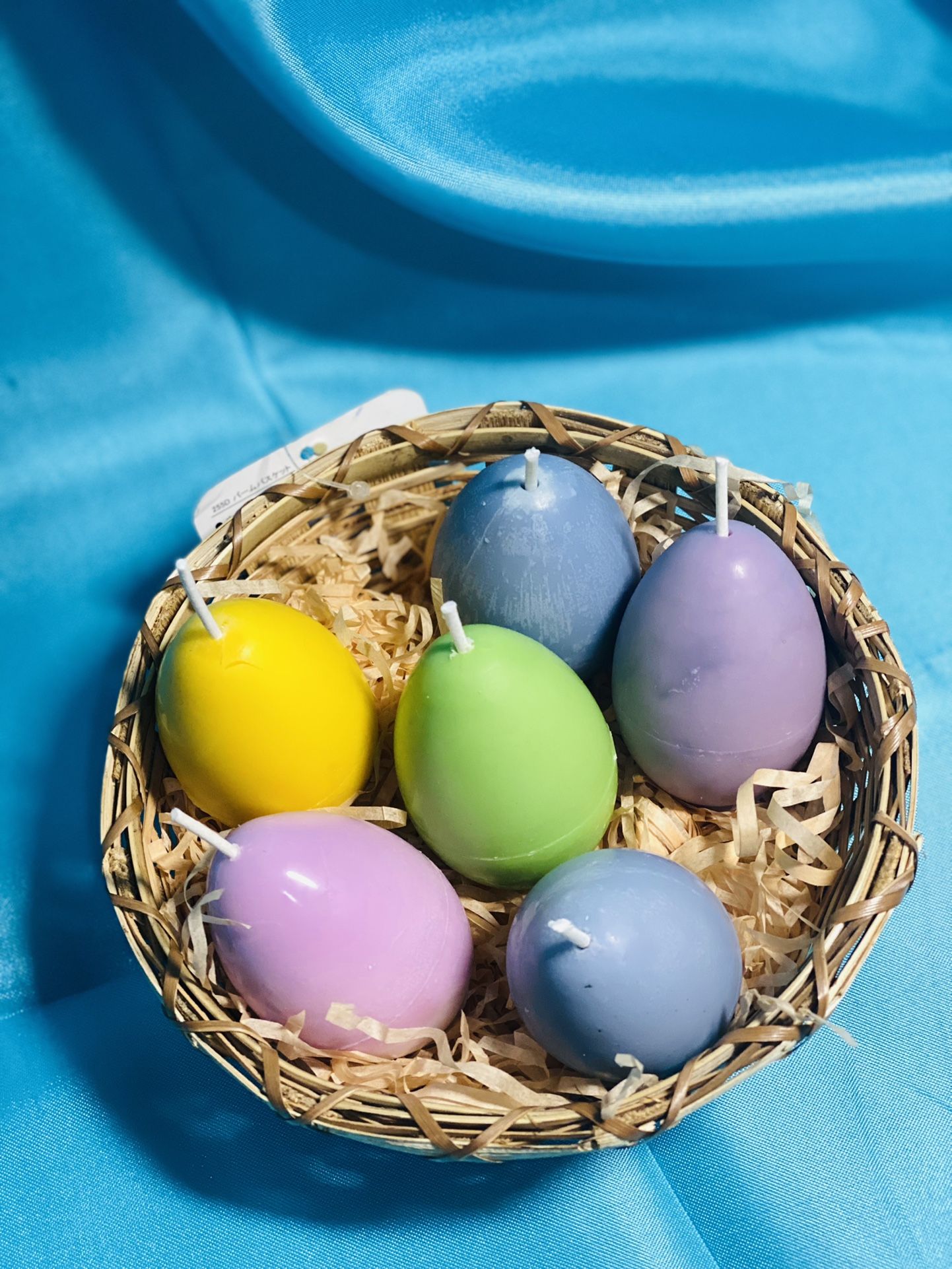Easter Eggs Candles 6 Pieces