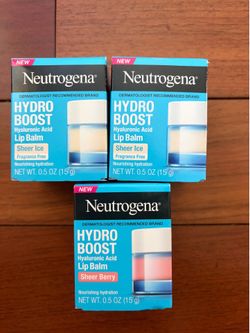 Neutrogena hydro boost lip balm $5/each