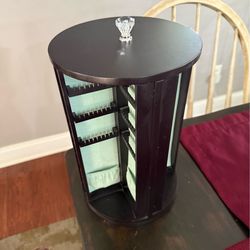 360 degree rotating jewelry organizer