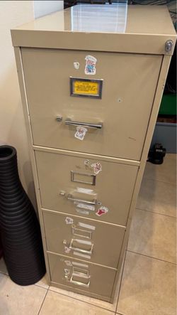 4-Drawer Heavy Duty File Cabinet with Key