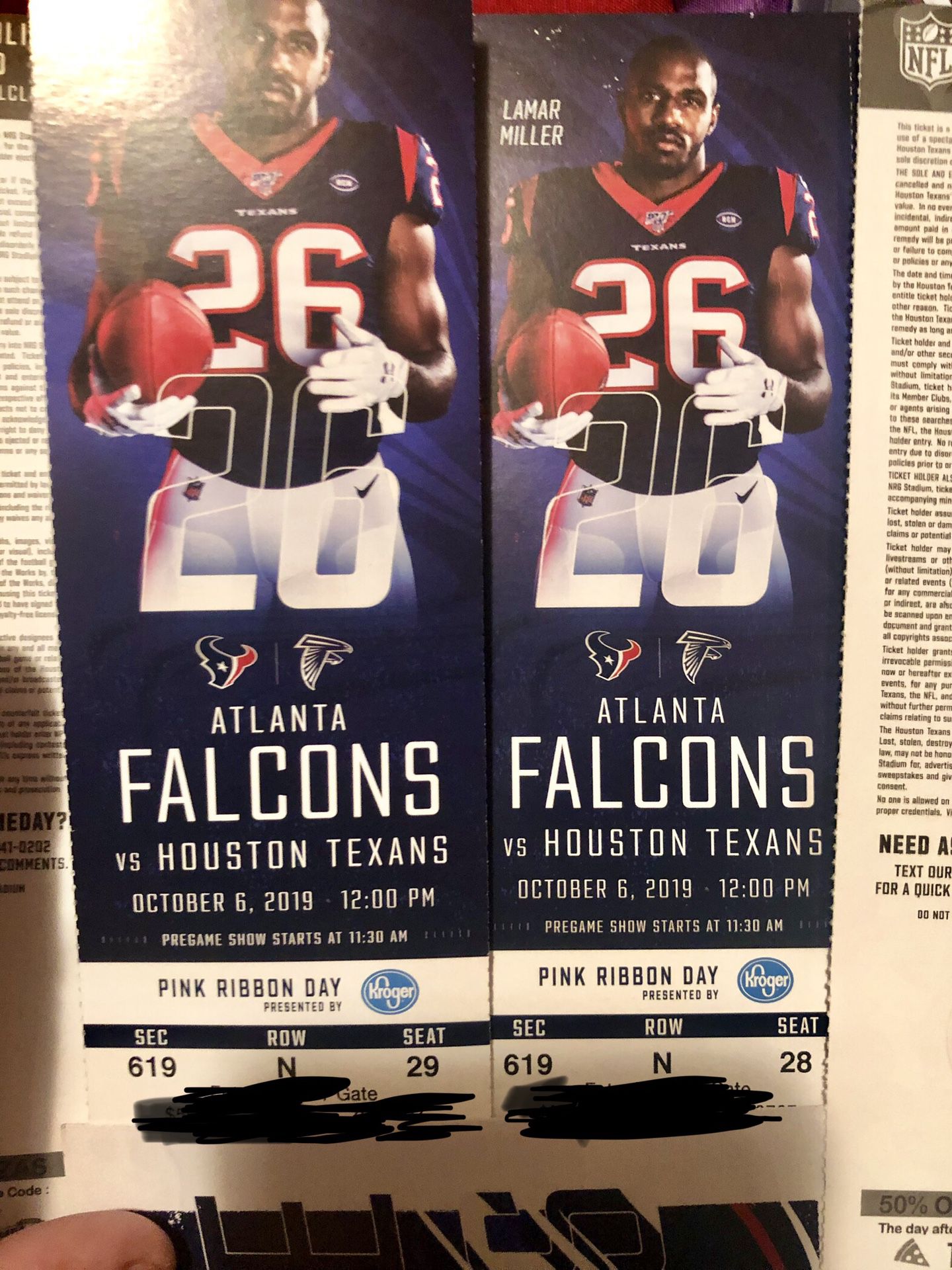 Texans Vs Falcons Oct 6,2019