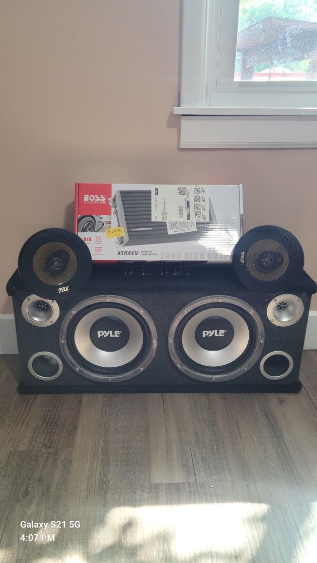 Box System PYLE , - 6.5 speakers - AMPLIFIER