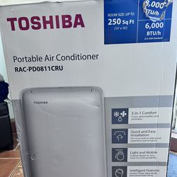 Toshiba Portable Air Conditioner with Dehumidifier Mode 