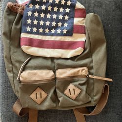 USA Flag/Army green backpack 