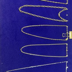 14K GOLD PAPERCLIP CHAIN