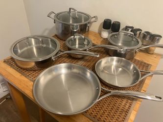 Premium ZWILLING Spirit 3-Ply Stainless Steel 10-Piece Cookware Set – Induction Ready