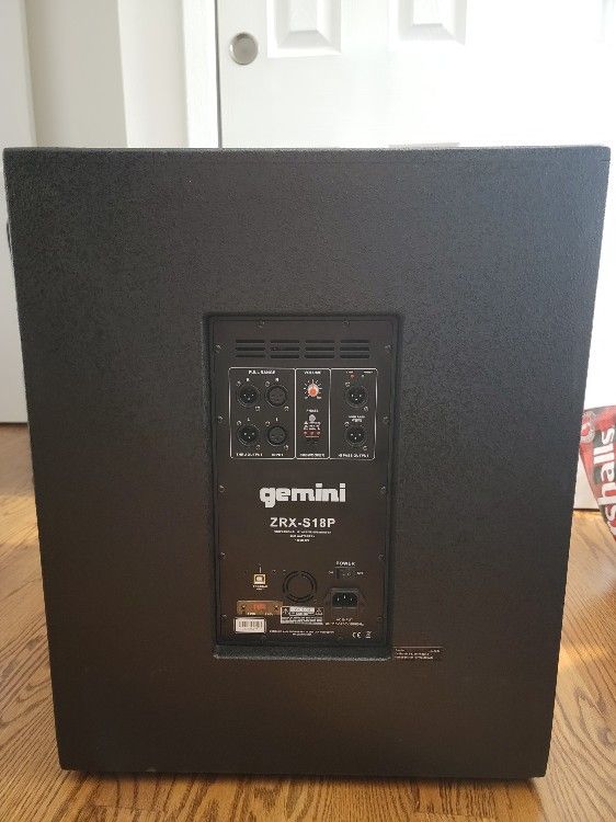 Gemini ZRX S18P 1600 Watt Powered Subwoofer