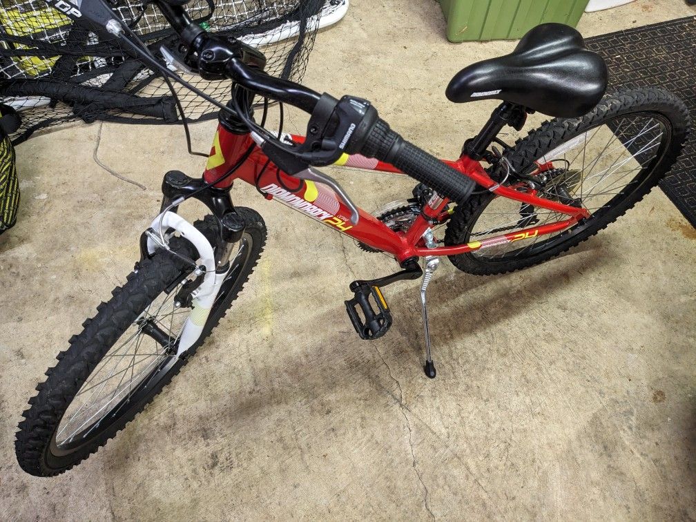 Youth Mountain Bike, 24", Red