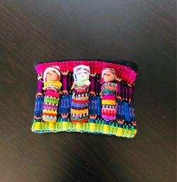 Beautiful unique wallet/change purse handmade and imported Beautiful rich bright Colors.