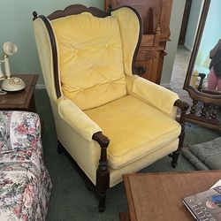 Yellow Wooden Chair OBO