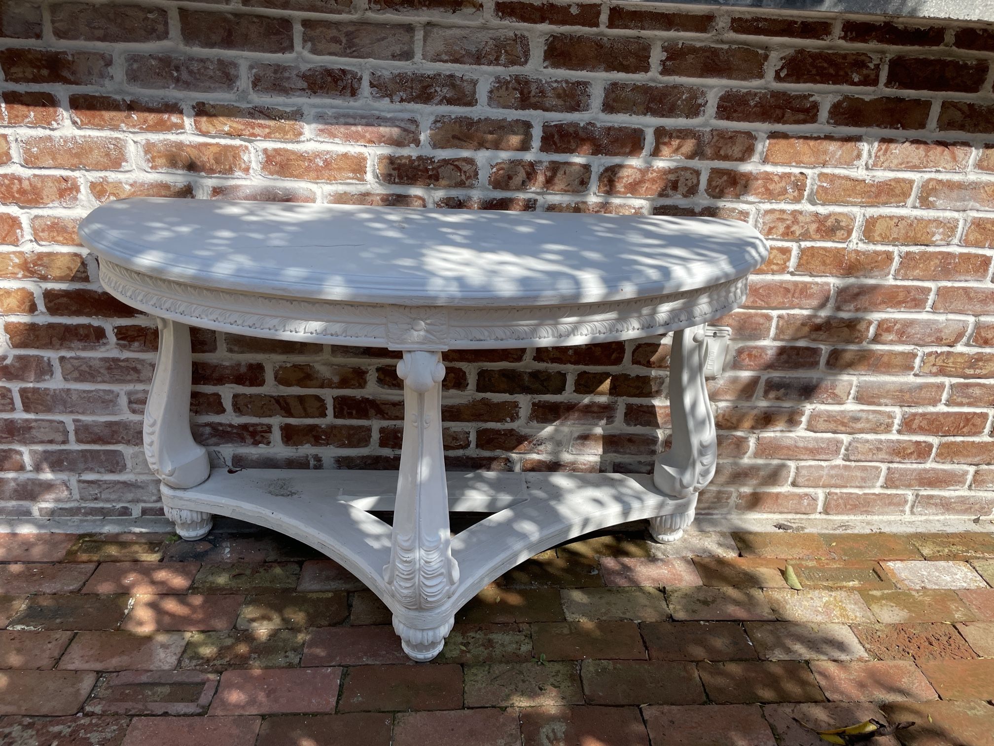 Gorgeous Wooden White Entryway Table