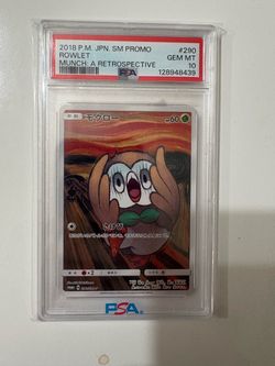 Pokemon PSA 10 Rowlet Munch