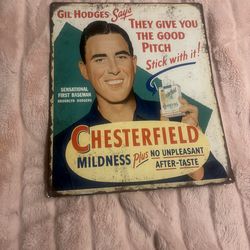 Vintage tin sign