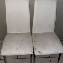 Two White Chairs 