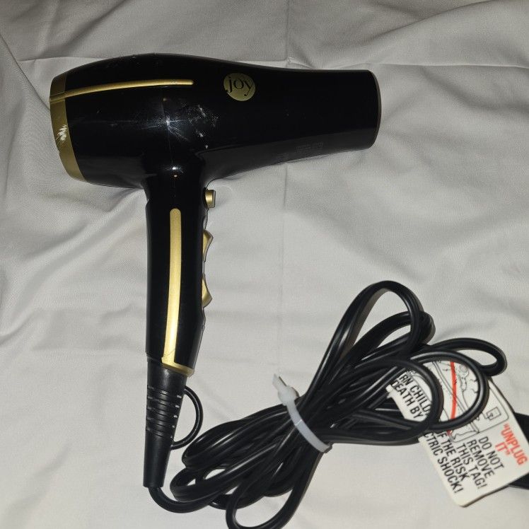 Joy Hair Dryer JRCY-100M - 1750W, 2 Heat Settings, Cool Shot - Tested & Working
