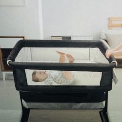 3 in 1 baby bassinet with storage basket!