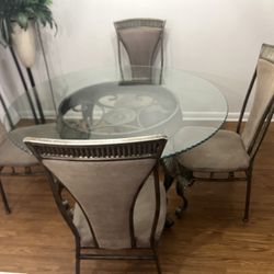 Glass Kitchen Table 