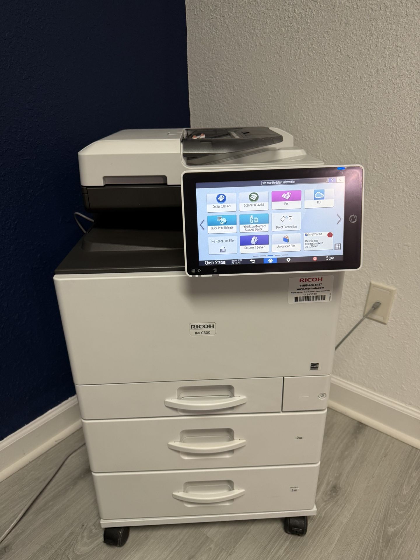 Printer Ricoh Im C300 Multifunction Color Copier Machine Laser