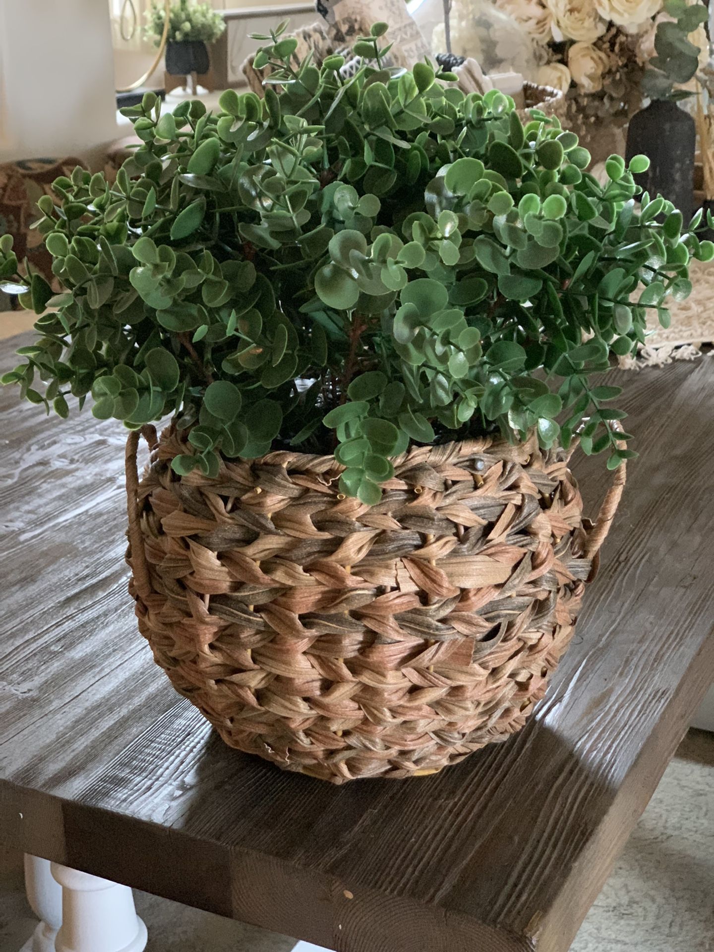 Beautiful Basket Faux Plant