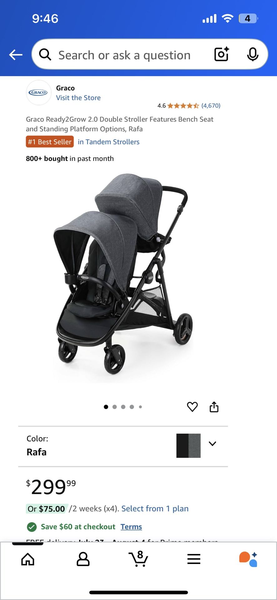 Graco Double Stroller
