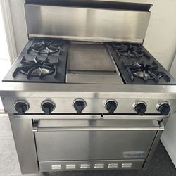 Viking Commercial 36 Inch Five Burner Gas Stove