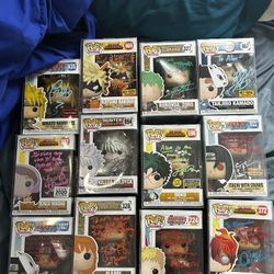 Signed Anime Funko Pops 