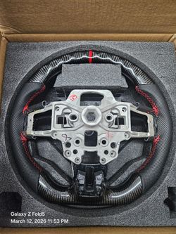 BRAND NEW 2018-2023 FORD MUSTANG ECO BOOST/ GT/ SHELBY GT350/ GT350R Real Carbon Fiber Steering Wheel