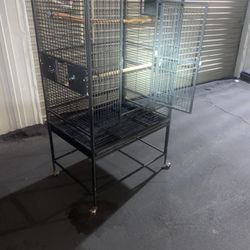 23(L) X 32(W) X 66(H) USED LIKE NEW BIRD CAGE 