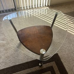 Glass Coffee Table Top (with wheels)