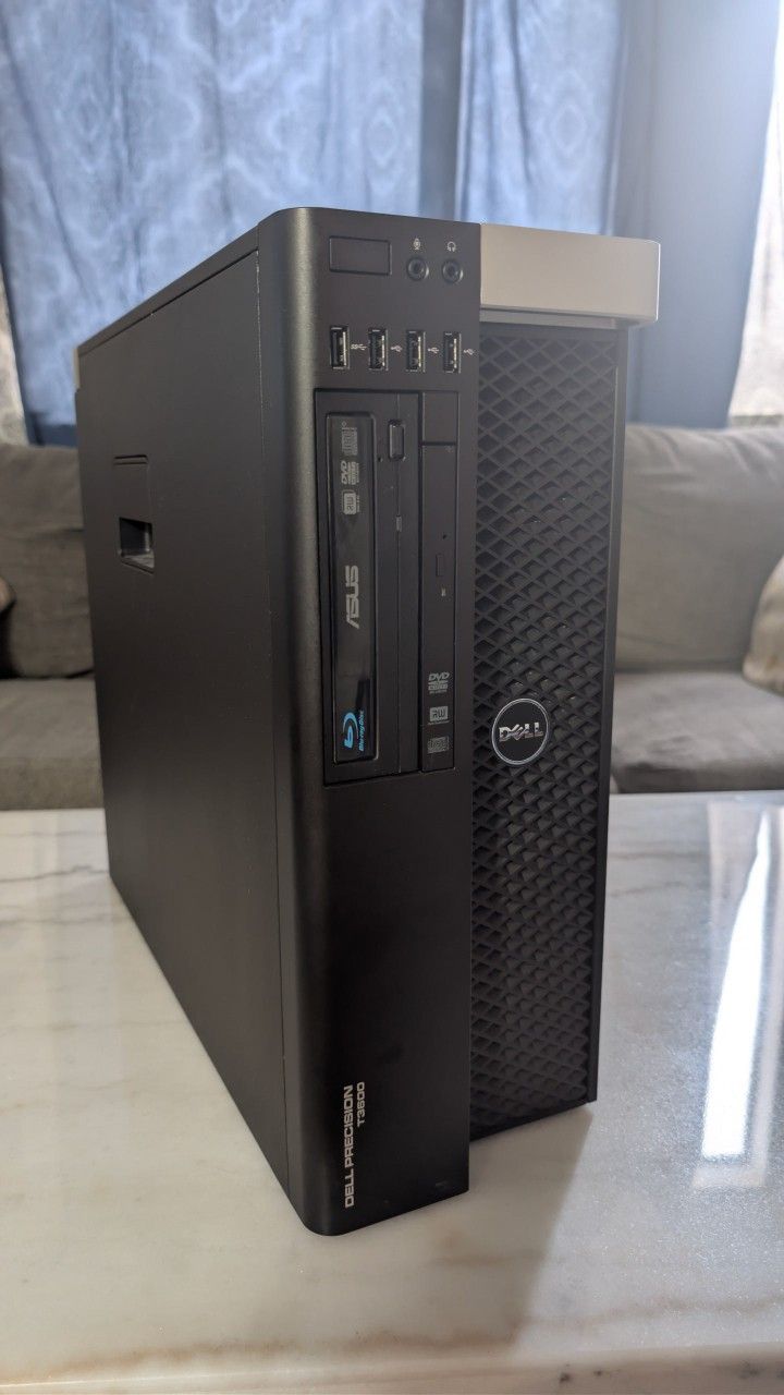 Refurbished: Dell Precision T3600 - Intel Xeon 6 Core - 32GB RAM - 512GB SSD - 1TB HDD