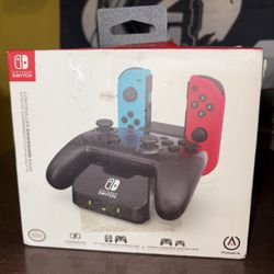 PowerA Game Controller Charging Base for Nintendo Switch Charge Black BOX DAMAGD