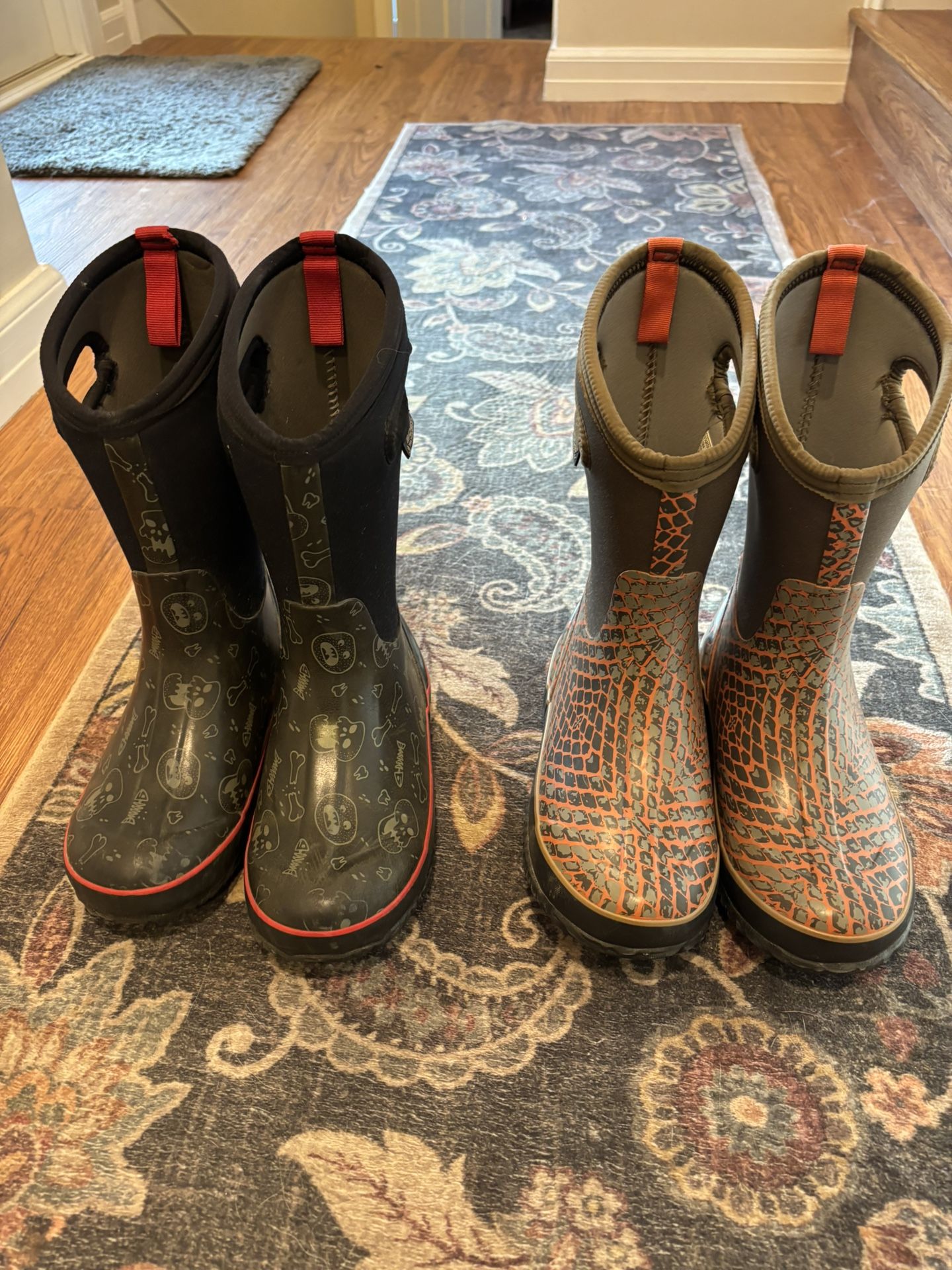 BOGS (2 pair) sz 4 and sz 5 rain / snow boots