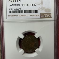 🪙 1899 Indian Head Cent – NGC AU55 BN (Lambert Collection)