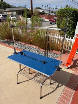 Professional Dog Grooming Table with Adjustable Arm & Nooses – $100