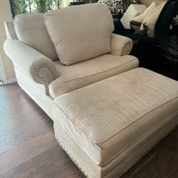 Wide Cream Color Sofa