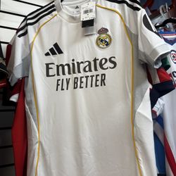 Adidas Real Madrid Home Jersey 25/26 Multiple Sizes