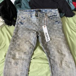 Purple Brand Jeans P001 Low Rise Skinny Monogram Jacquard for Sale in  Freeport, NY - OfferUp