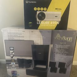 Full Projector Set Up Everything Brand New