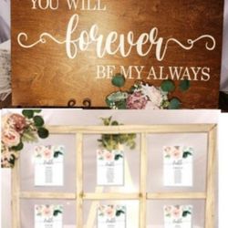 Wedding Signs And Mirrors $5-$100