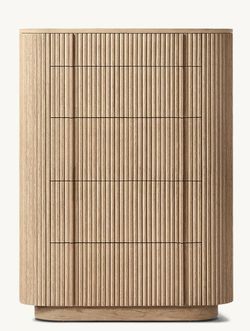 RESTORATION HARDWARE MULHOLLAND 5-DRAWER NARROW DRESSER